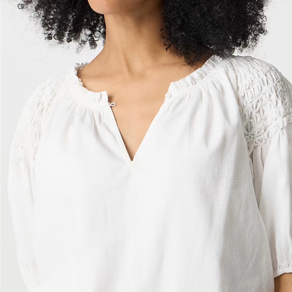 Women's J Crew White Blouse